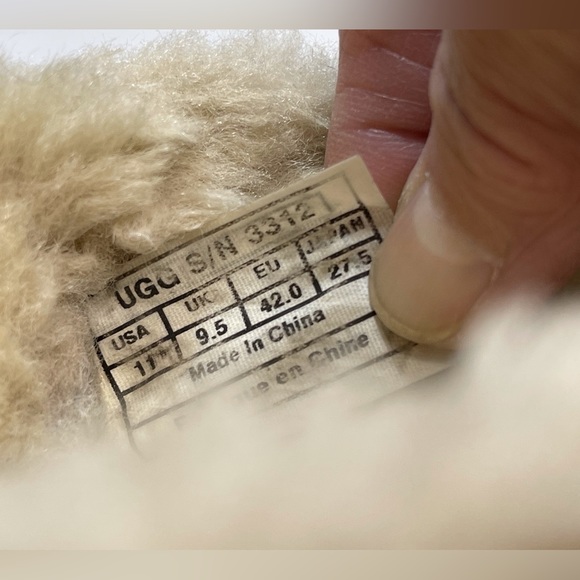 UGG Ansley Suede Sheepskin Moccasin Chestnut Slippers - Picture 12 of 12